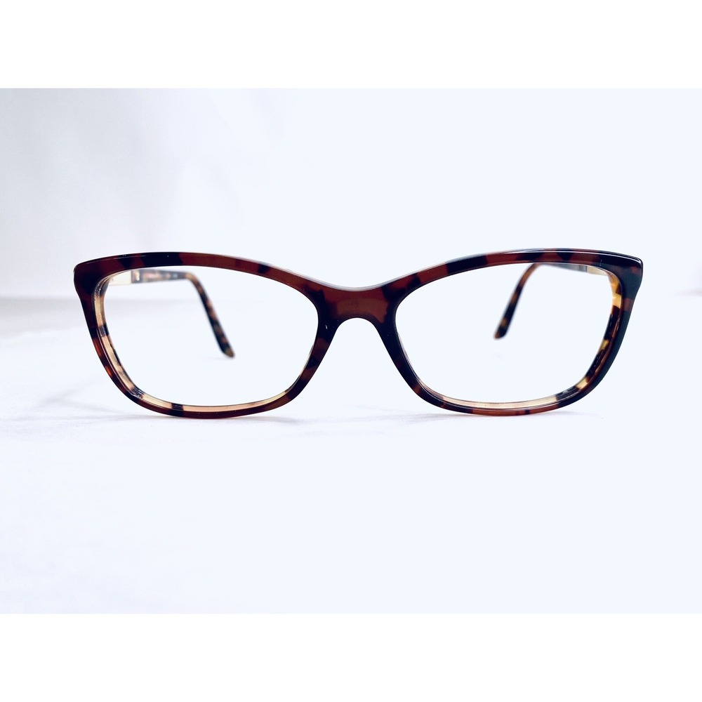Versace Brown Amber Tortoise Gold Wayfarer Eyeglasses MOD 3186 5077 54 16 140